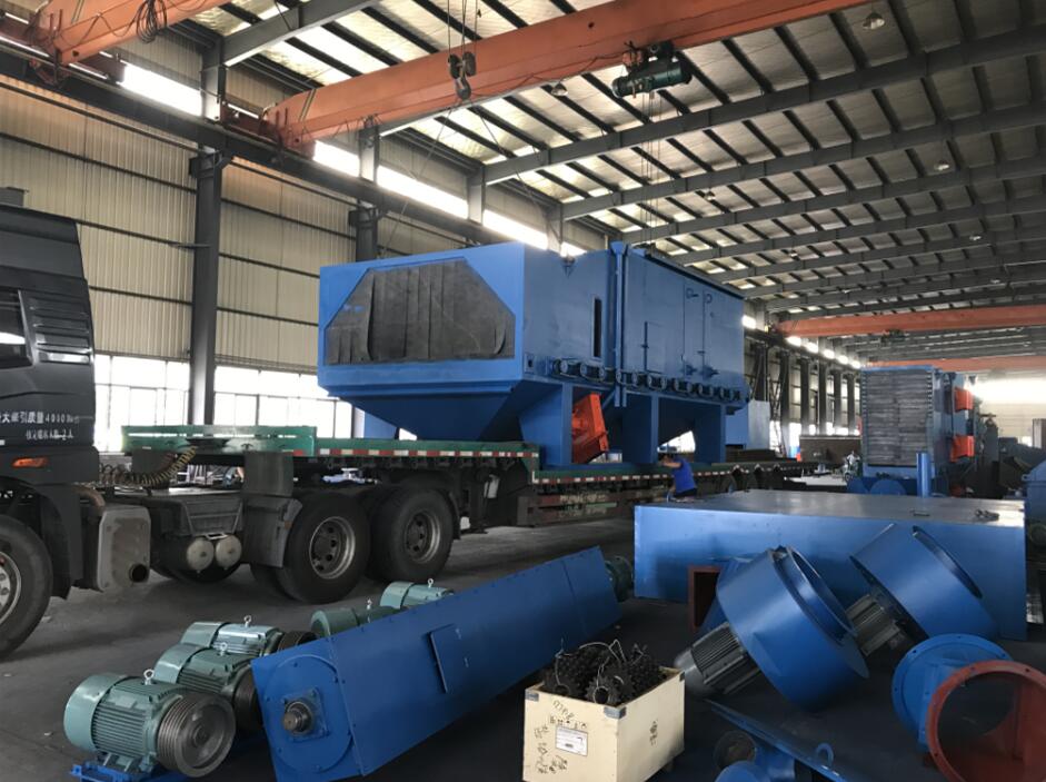 江蘇拋丸機(jī)除銹設(shè)備 通過式拋丸機(jī)成功發(fā)貨,獲用戶好評
